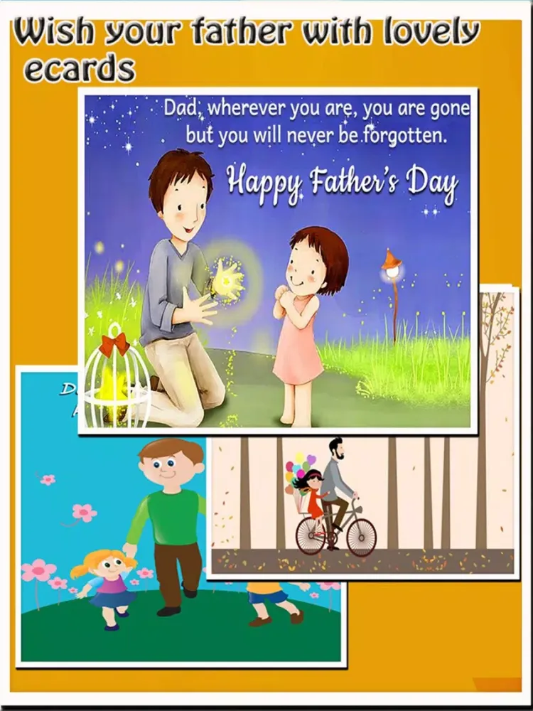 Happy Father's Day Cards - Wishes & Greetings 2017 iPad  Screenshots
