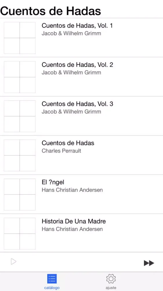 Capturas de pantalla de Audiolibro Cuentos de Hadas