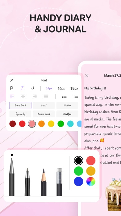 Diary Me: Journal With Lock سکرین شاٹس