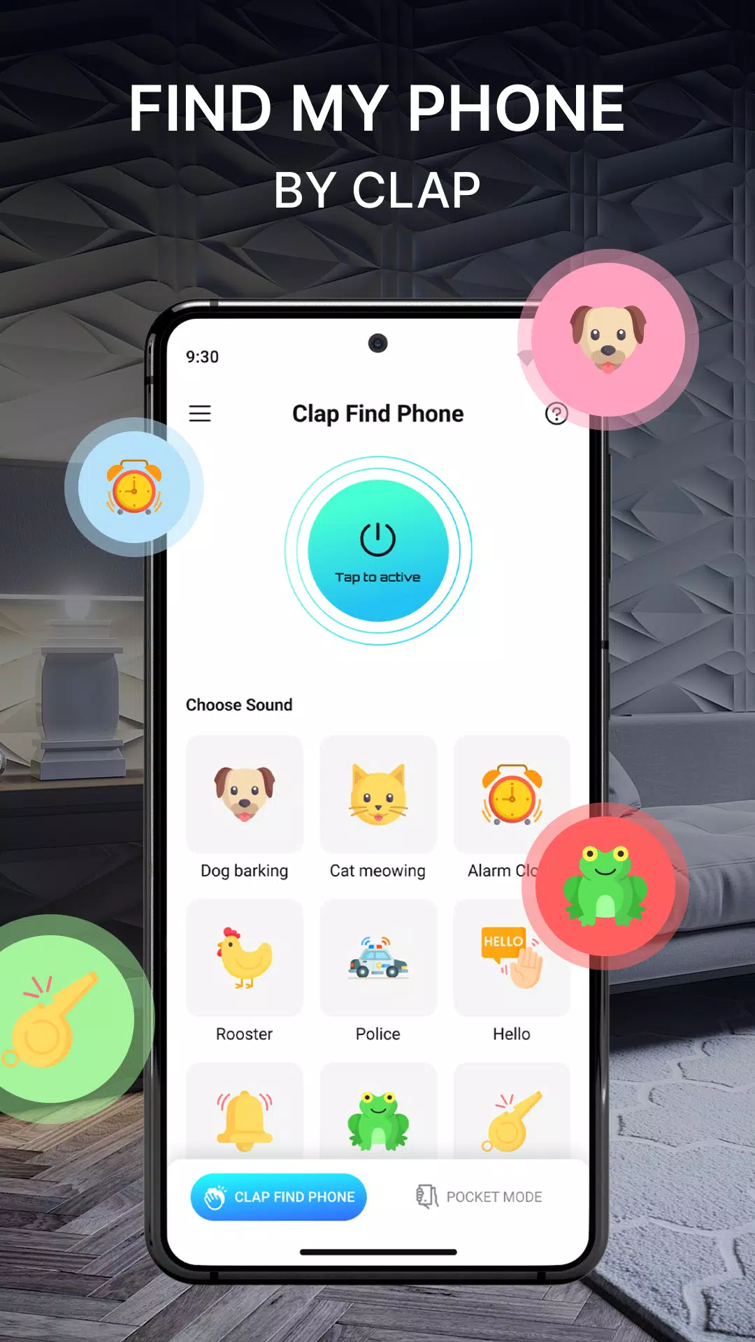 FiMe: Find Phone By Clap Hand Screenshots