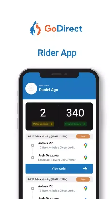 GoDirect Rider স্ক্রিনশট