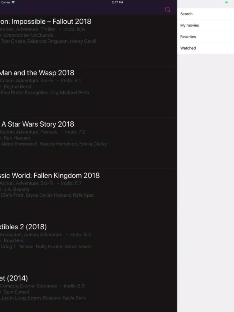 Capturas de tela do GMovies - Movies & TV Shows iPad 