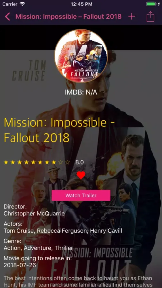 Capturas de tela do GMovies - Movies & TV Shows