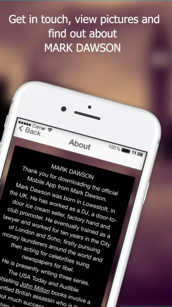 Ảnh chụp màn hình của Mark Dawson
