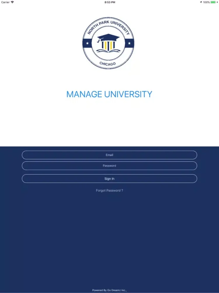 North Park University iPad  स्क्रीनशॉट