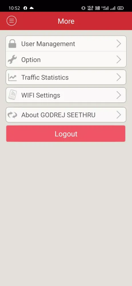 Godrej Seethru CCTV Screenshots