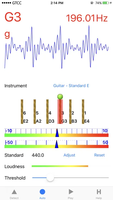 Precise Guitar Tuner Screenshots