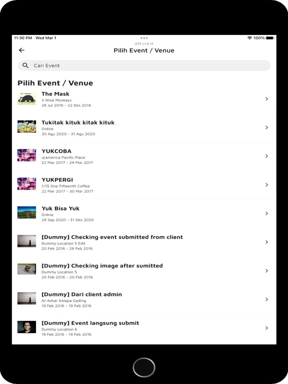 Ticket Scanner by Goers iPad  스크린샷