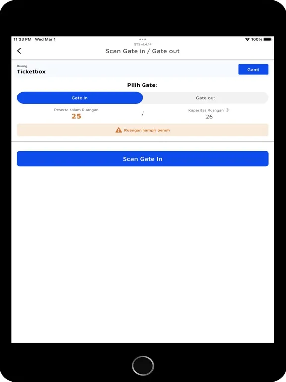 Ticket Scanner by Goers iPad  스크린샷