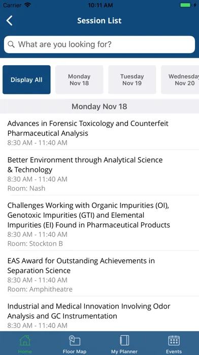 ภาพหน้าจอของ Eastern Analytical Symposium