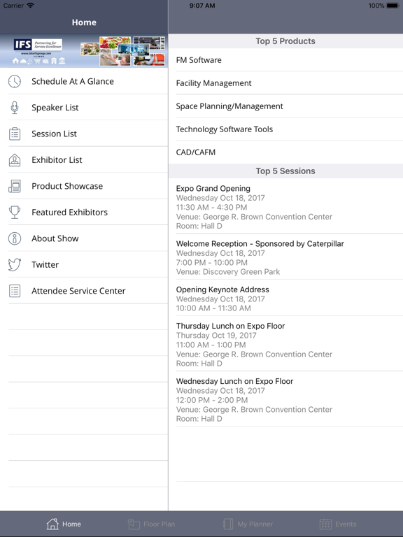 Facility Fusion iPad  سکرین شاٹس