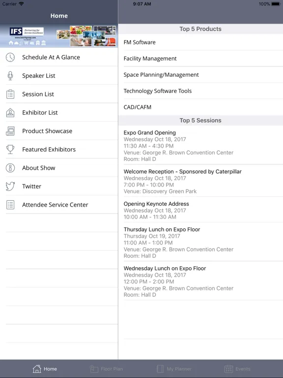 Facility Fusion iPad  سکرین شاٹس
