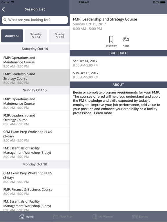 Facility Fusion iPad  سکرین شاٹس