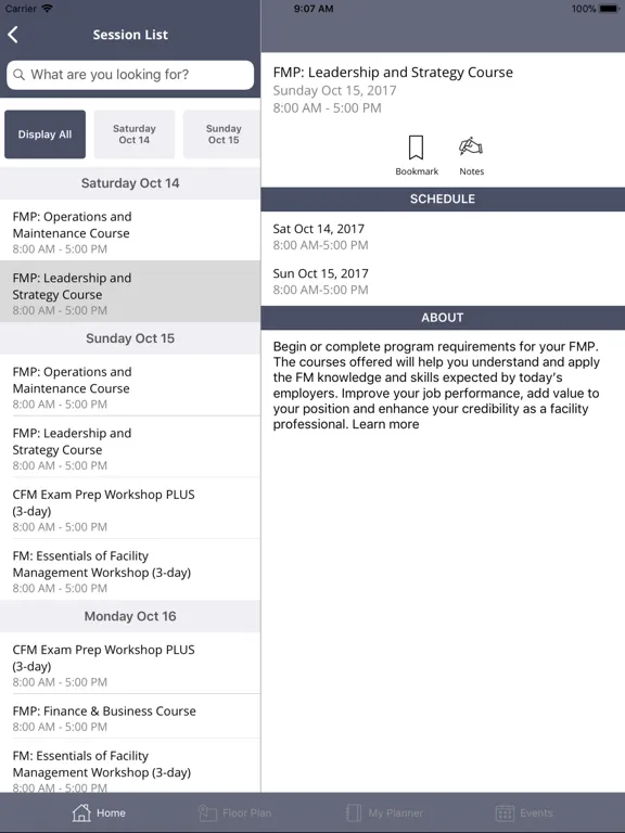 Facility Fusion iPad  سکرین شاٹس