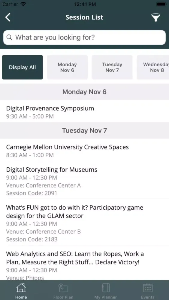 Museum Computer Network Screenshots
