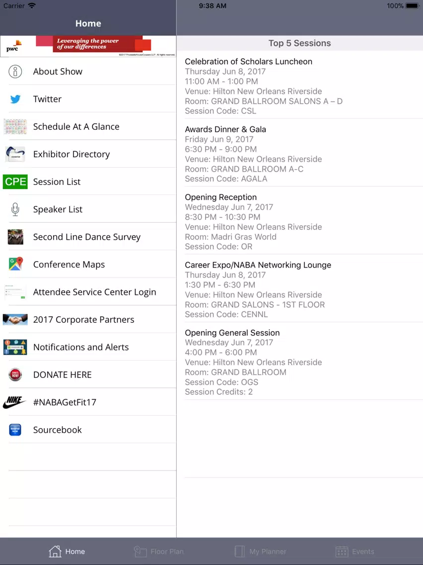 NABA Virtual Student Conf iPad 应用截图