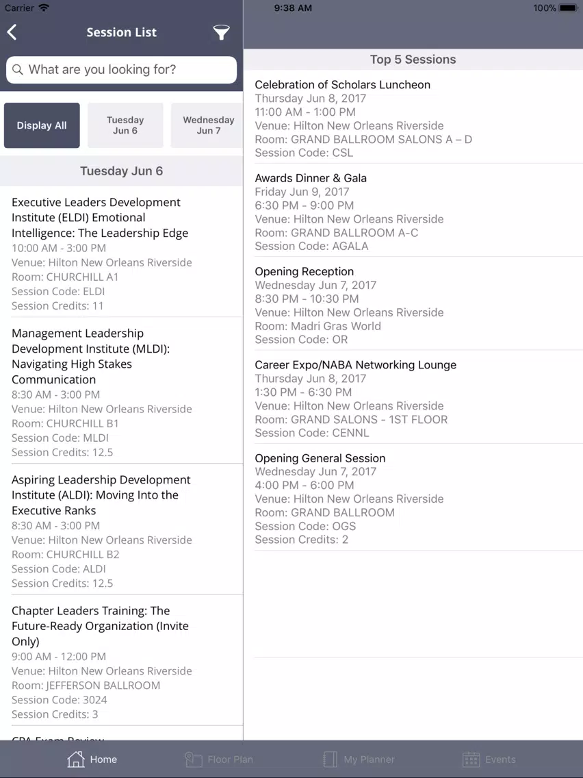 NABA Virtual Student Conf iPad 应用截图