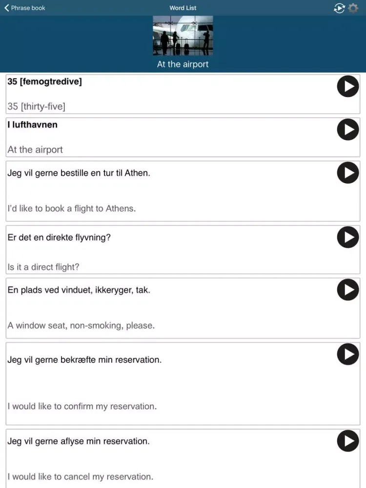 Learn Danish - 50 Languages iPad 应用截图