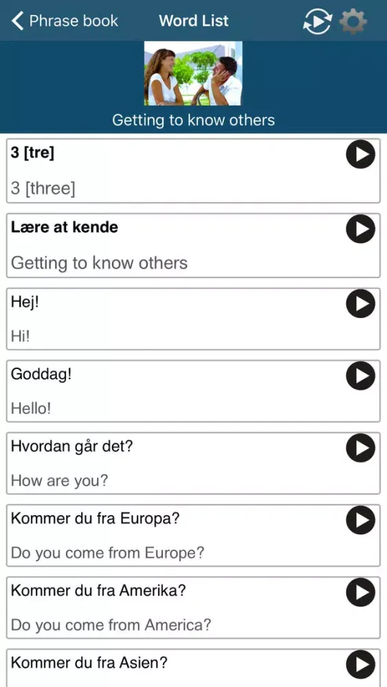 Learn Danish - 50 Languages应用截图