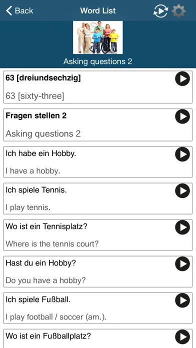 Скриншоты Learn German – 50 languages