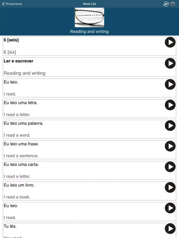 Capturas de pantalla de Learn Portuguese - 50 Languages iPad 