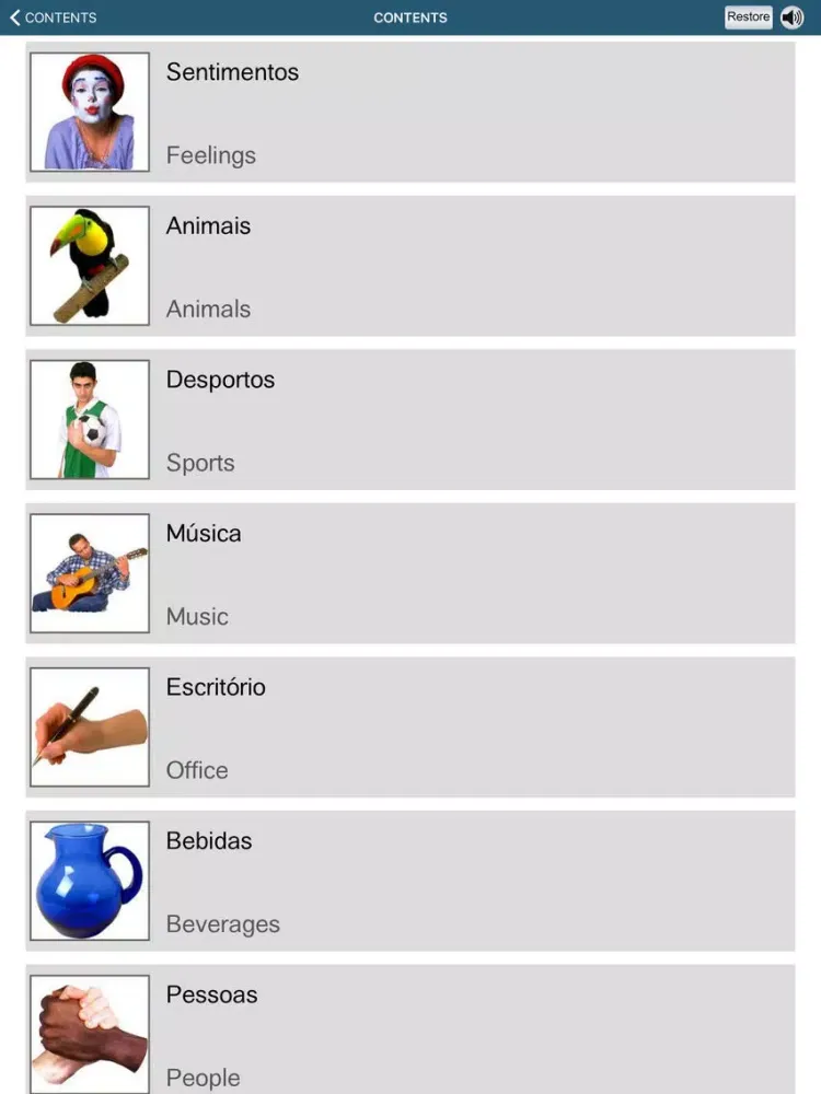 Capturas de pantalla de Learn Portuguese - 50 Languages iPad 