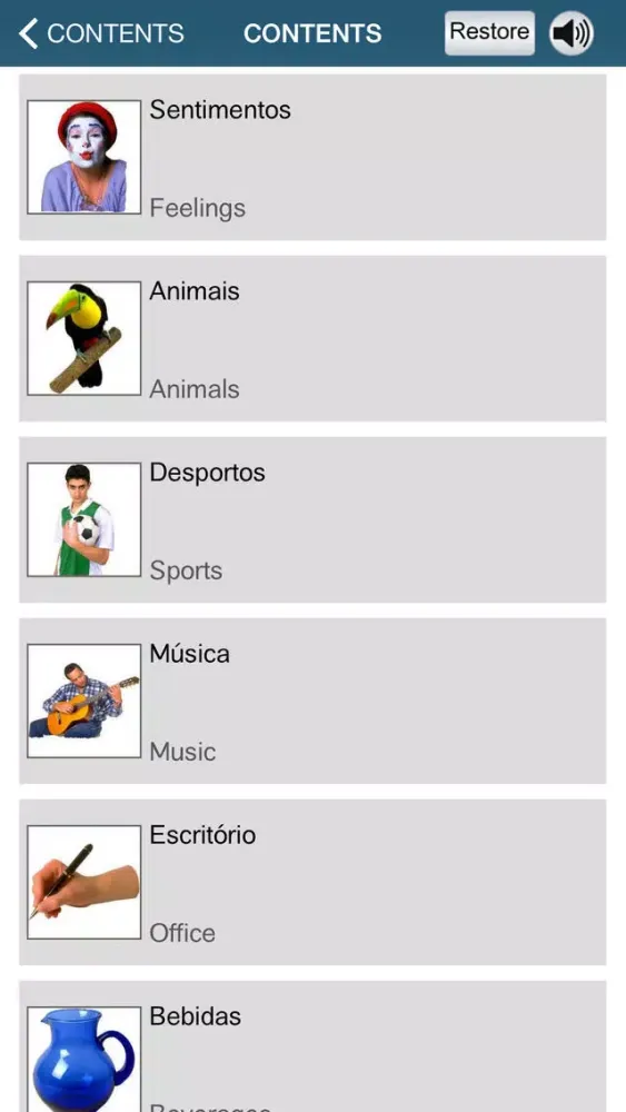 Capturas de pantalla de Learn Portuguese - 50 Languages