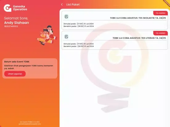 Capturas de tela do GO Expert (TOBK) iPad 