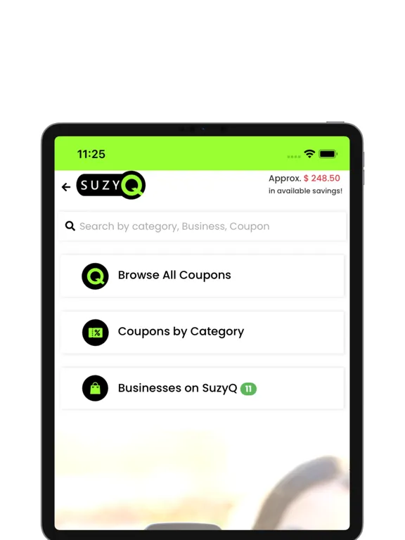 SuzyQ -Shop & Save Local iPad  Ekran Görüntüleri