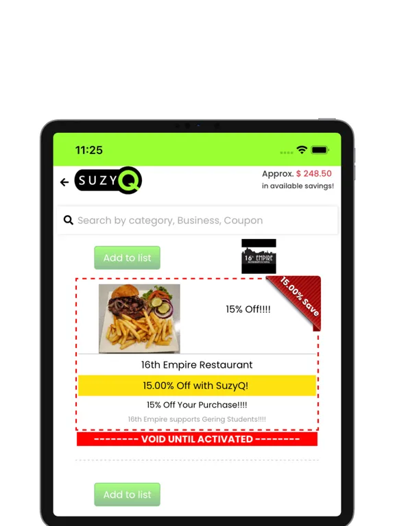 SuzyQ -Shop & Save Local iPad  Ekran Görüntüleri