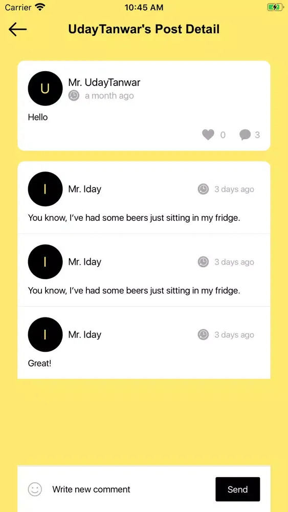 Ảnh chụp màn hình của Share My Interests