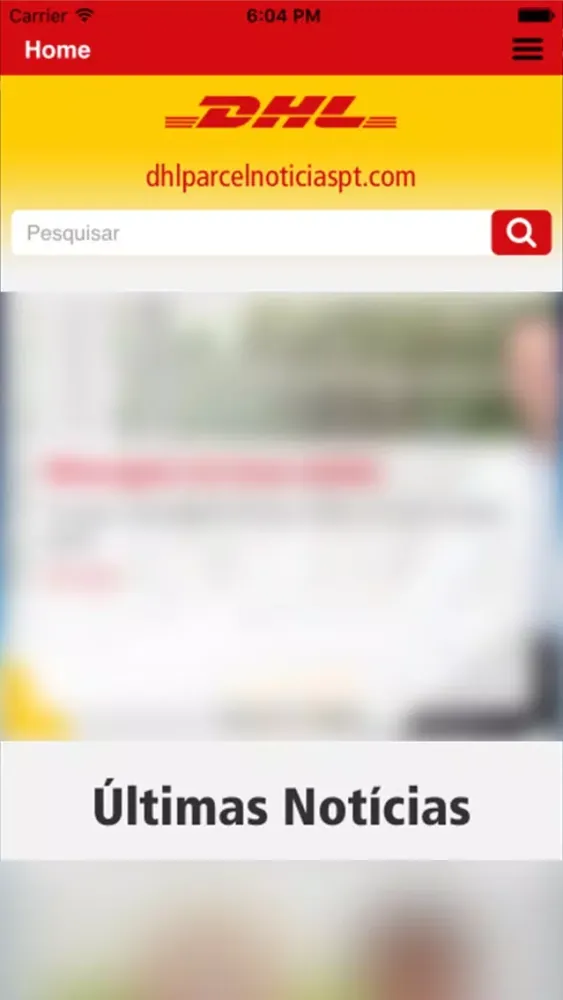 Captures d'écran de DHL Parcel PT