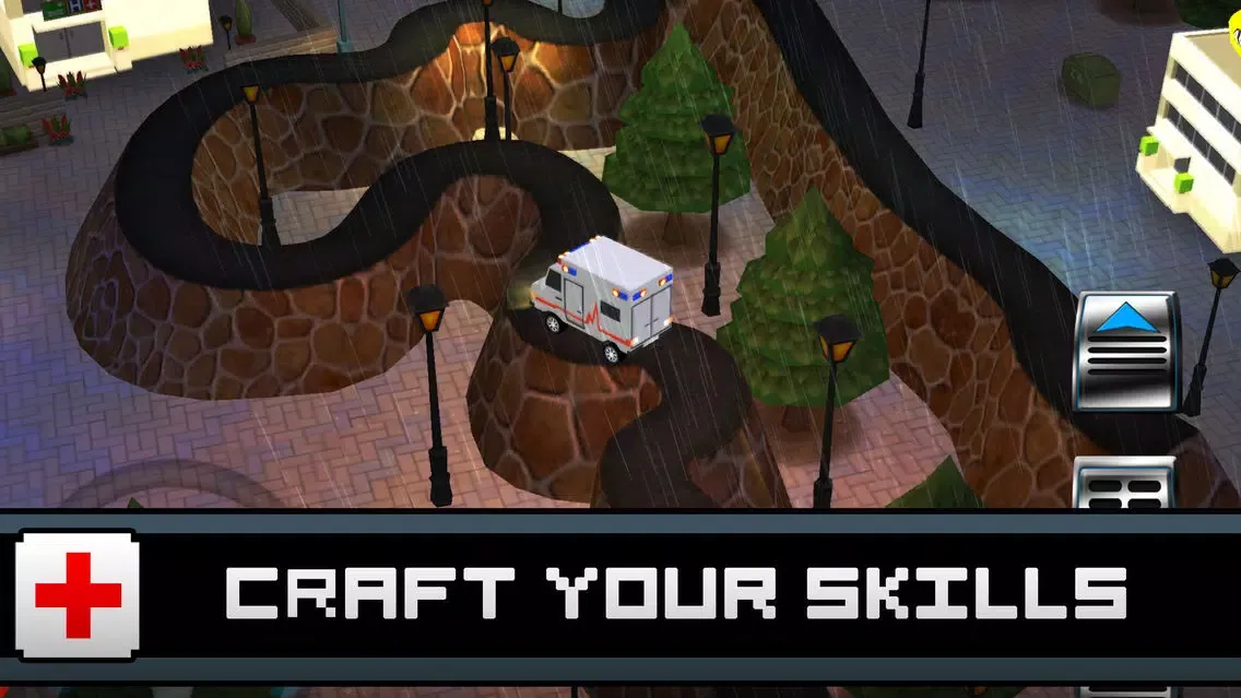 3D Blocky Moto Ambulance King - Emergency Dr Rush Road Parking Mini Game Screenshots