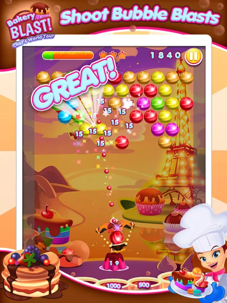 ภาพหน้าจอของ Bakery Blast Bubble Shooter Pro iPad 