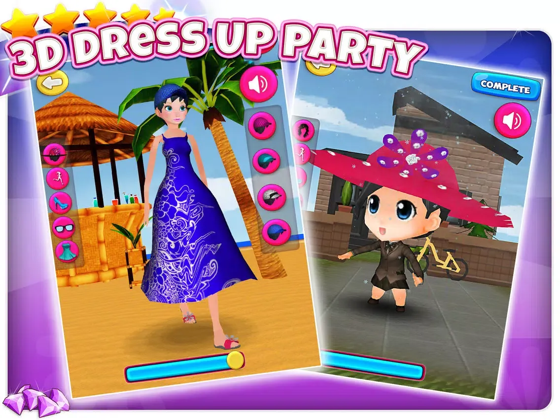 Скриншоты A 3D Dancing Fashion Dress Up - Princess Disco Party Free Game for Girls iPad 