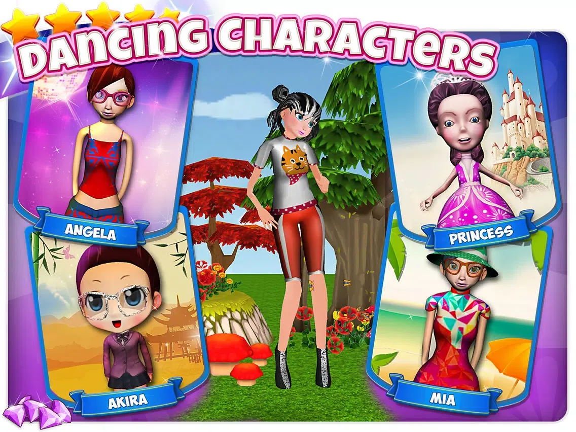 Скриншоты A 3D Dancing Fashion Dress Up - Princess Disco Party Free Game for Girls iPad 
