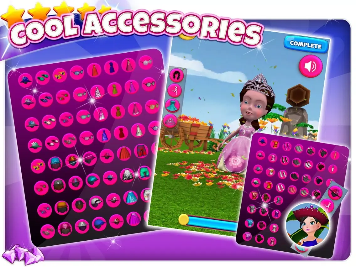 Скриншоты A 3D Dancing Fashion Dress Up - Princess Disco Party Free Game for Girls iPad 