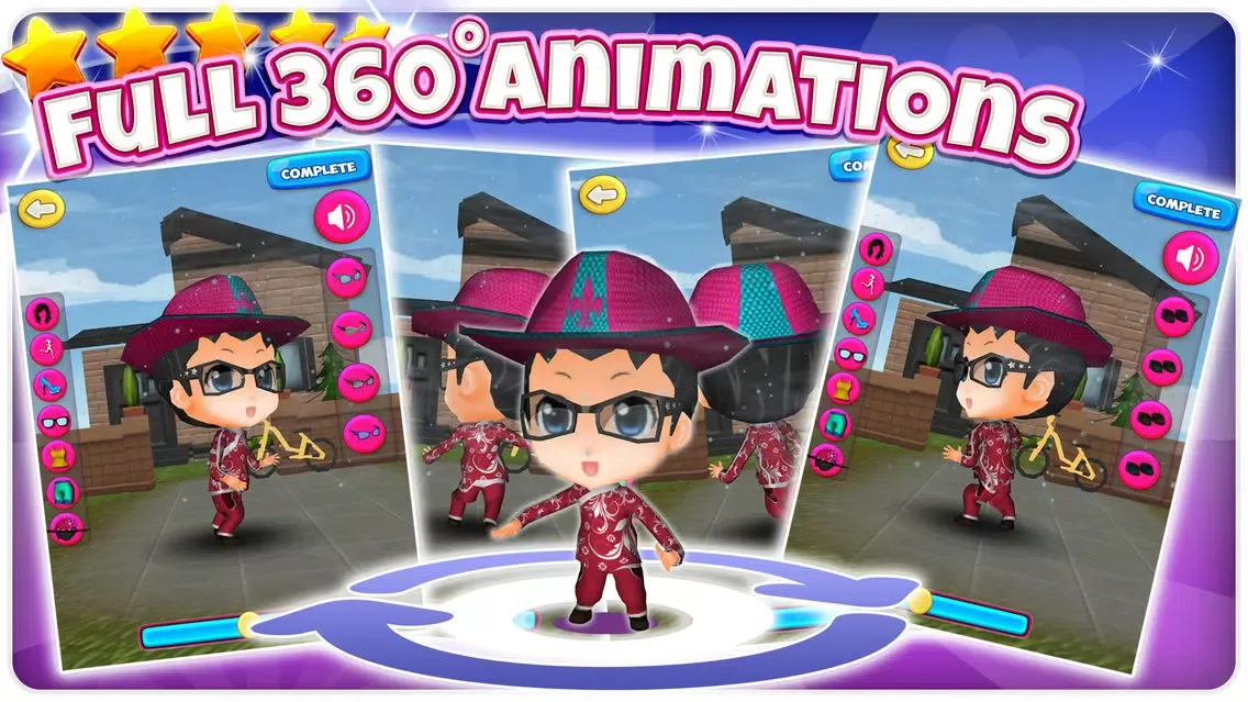 Скриншоты A 3D Dancing Fashion Dress Up - Princess Disco Party Free Game for Girls