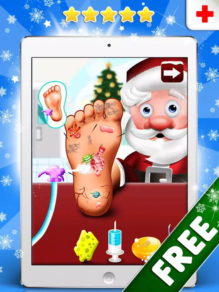 A Santa’s Foot Spa Salon - Little Doctor Saves the Christmas Presents 2015 iPad  স্ক্রিনশট