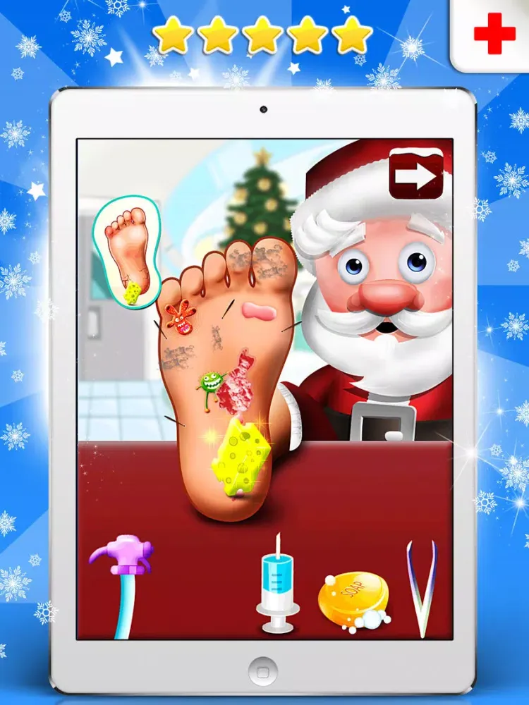 A Santa’s Foot Spa Salon - Little Doctor Saves the Christmas Presents 2015 iPad  স্ক্রিনশট