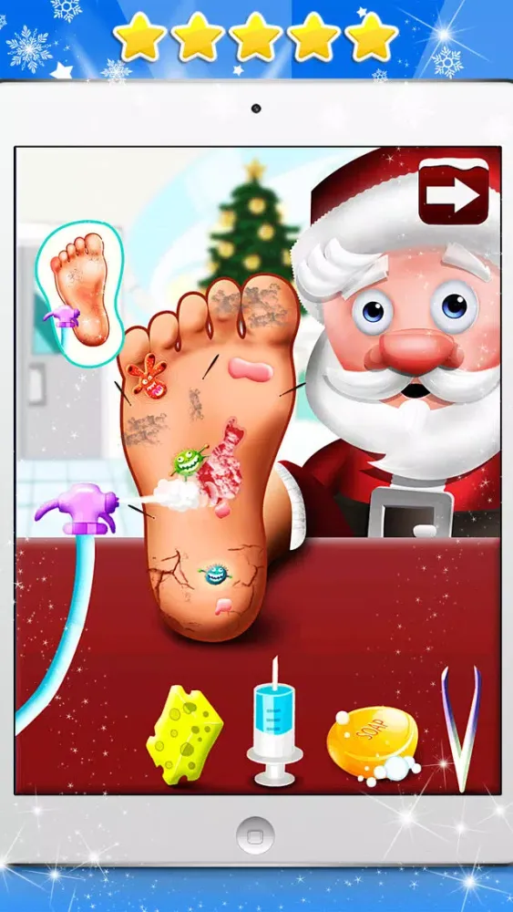 A Santa’s Foot Spa Salon - Little Doctor Saves the Christmas Presents 2015 স্ক্রিনশট