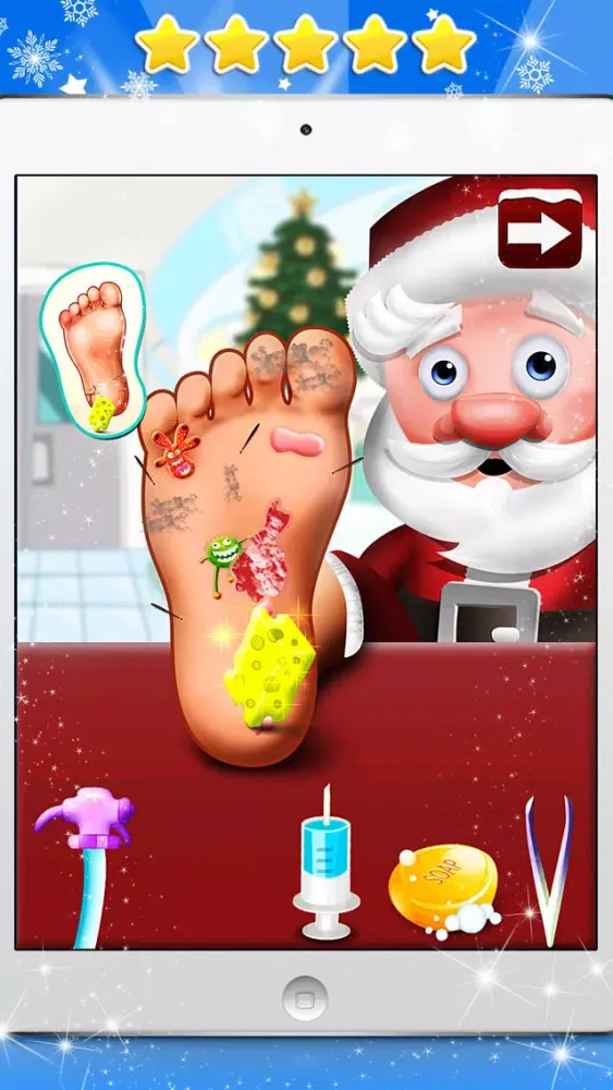 A Santa’s Foot Spa Salon - Little Doctor Saves the Christmas Presents 2015 স্ক্রিনশট