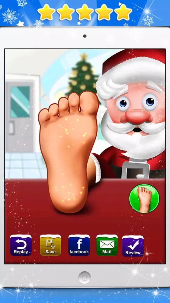 A Santa’s Foot Spa Salon - Little Doctor Saves the Christmas Presents 2015 স্ক্রিনশট