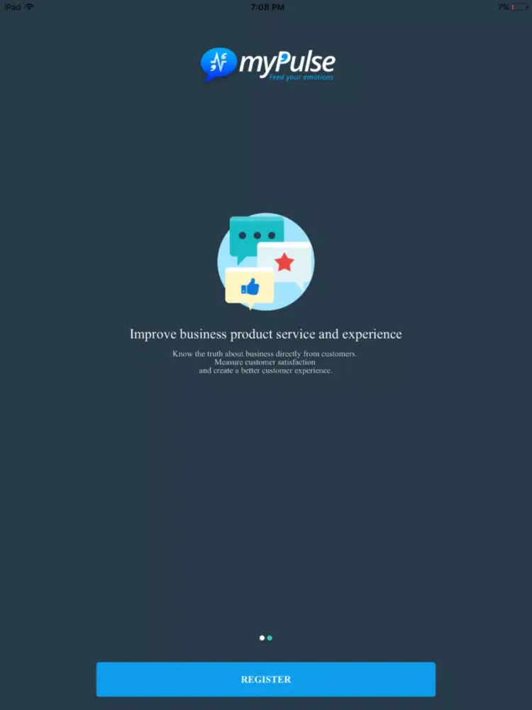 Tangkapan skrin myPulse-Get Customer Feedback iPad 