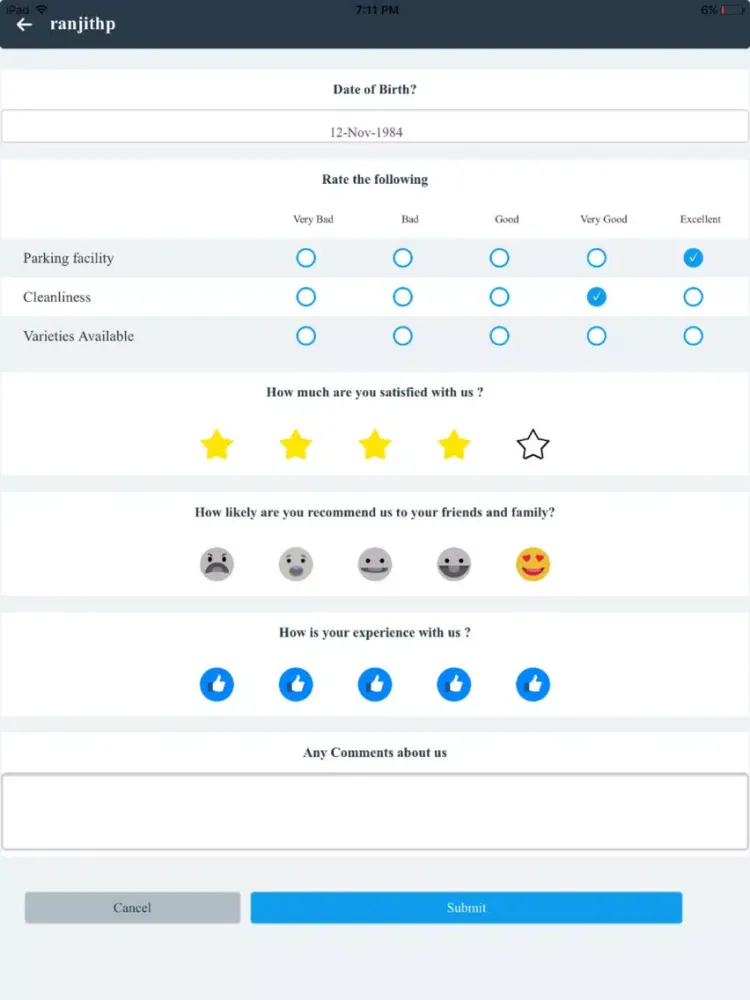 Tangkapan skrin myPulse-Get Customer Feedback iPad 