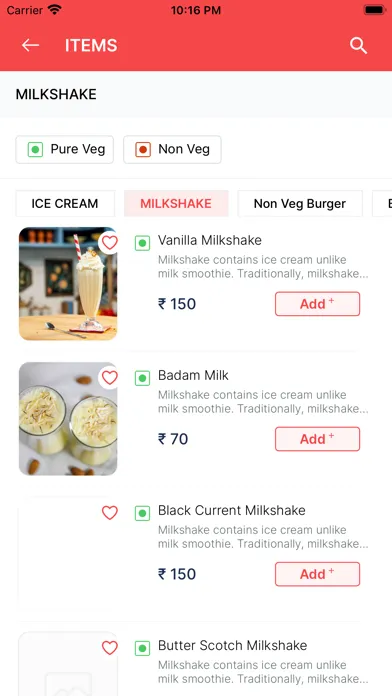 Ảnh chụp màn hình của OrderEasy Restaurant