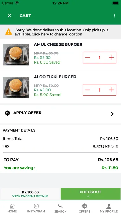Screenshot di Amul Foodland