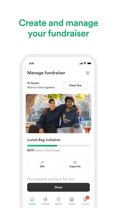 GoFundMe: Best in Crowdfunding Ekran Görüntüleri