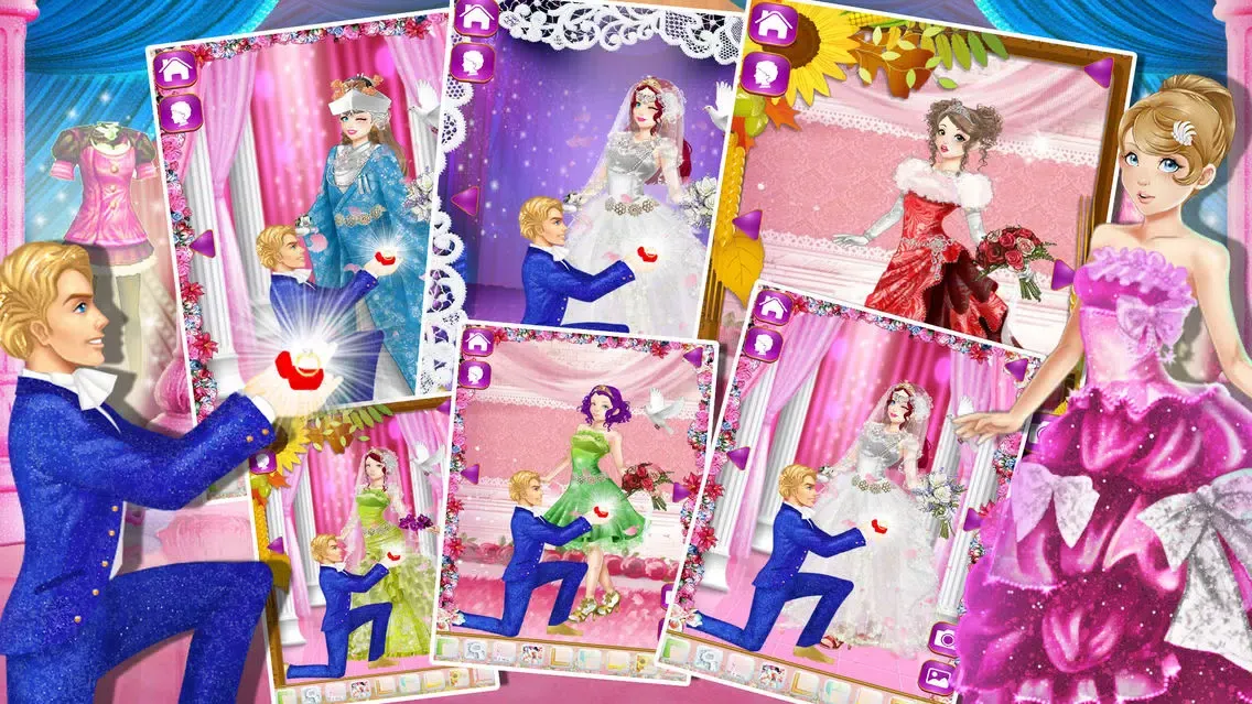 ภาพหน้าจอของ princess wedding dressup !!!!