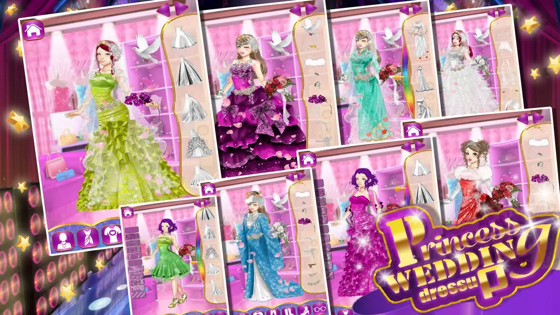 ภาพหน้าจอของ princess wedding dressup !!!!